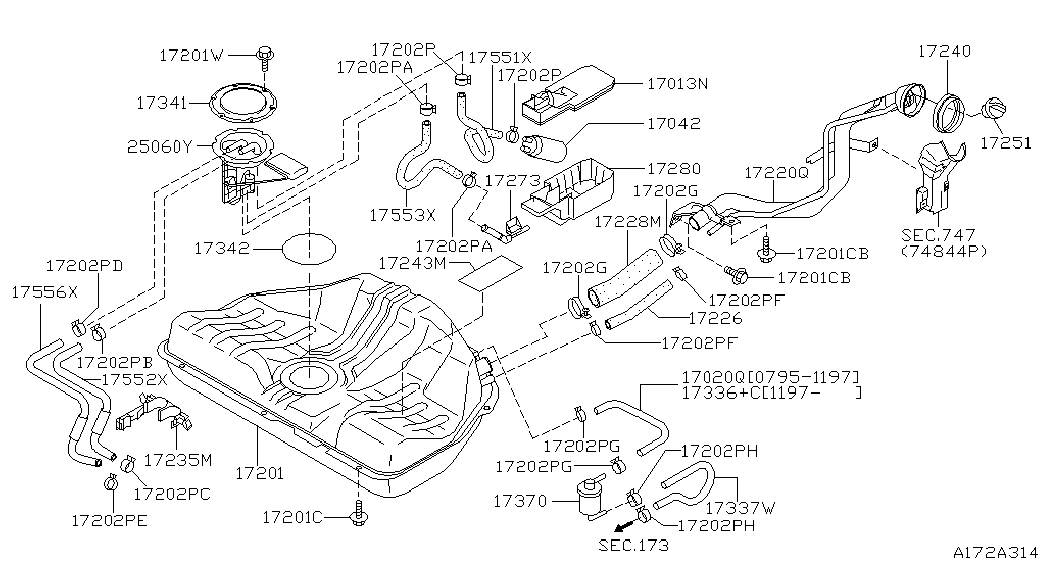 ACURA 170420M024 - Module d'alimentation en carburant cwaw.fr