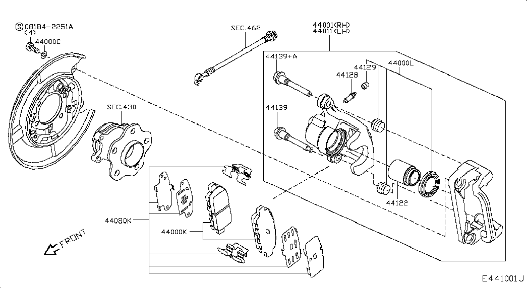 NISSAN D4060-EM11A - Kit de plaquettes de frein, frein à disque cwaw.fr