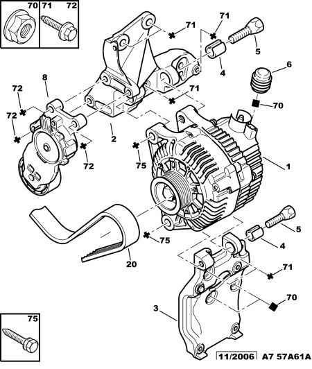 TOYOTA 5751 H6 - ALTERNATOR TENSION ROLLER cwaw.fr