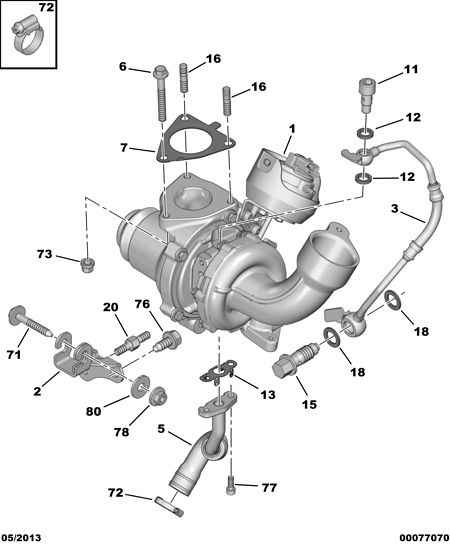 CITROËN/PEUGEOT 96 770 627 80 - Turbocompresseur, suralimentation cwaw.fr