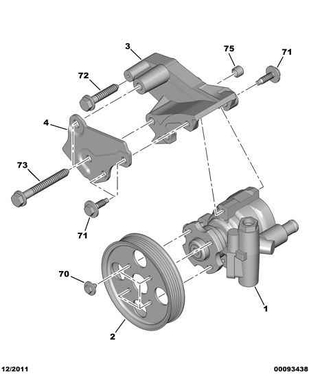 CITROËN/PEUGEOT 4007.R0 - Pompe hydraulique, direction cwaw.fr