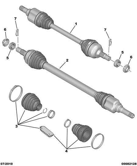 PEUGEOT #3273.KP - Jeu de joints, arbre de transmission cwaw.fr