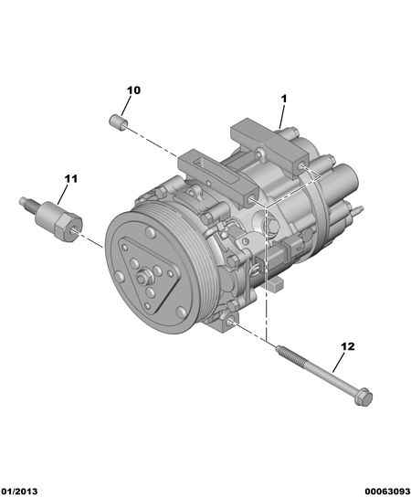 PEUGEOT (DF-PSA) 6487 44 - Compresseur, climatisation cwaw.fr