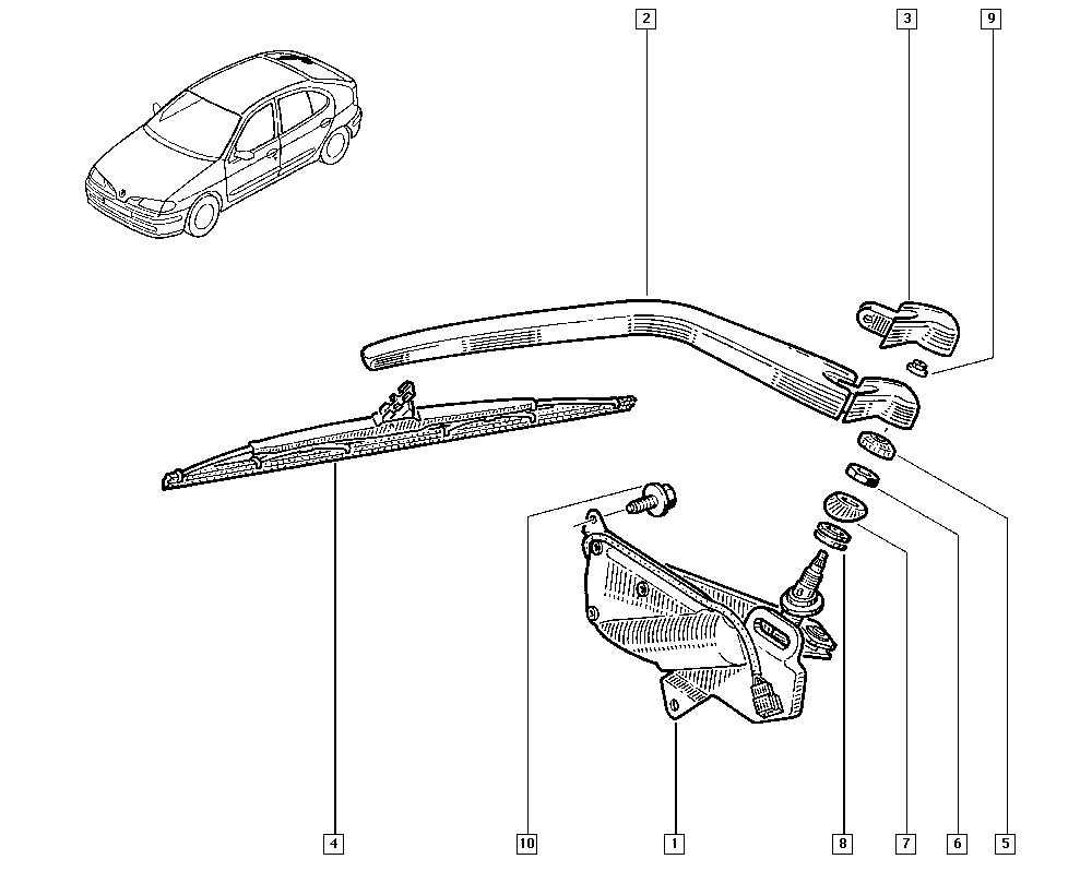 RENAULT 7711172849 - Balai d'essuie-glace cwaw.fr