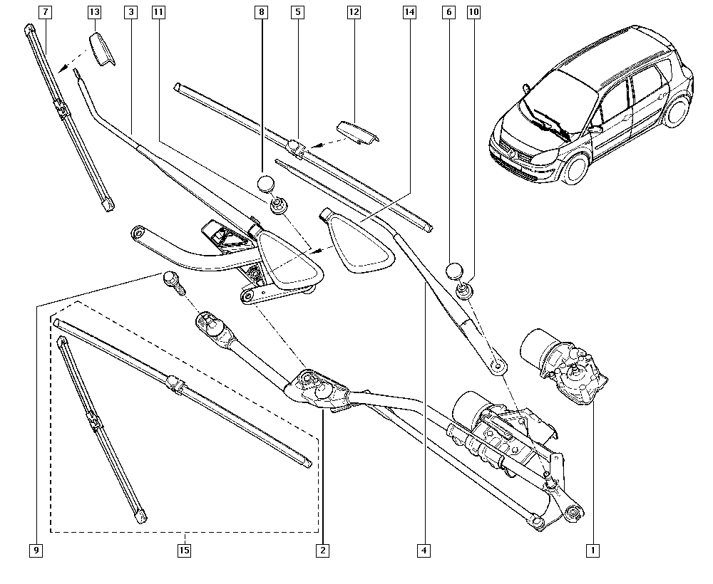 RENAULT 7711230011 - Balai d'essuie-glace cwaw.fr