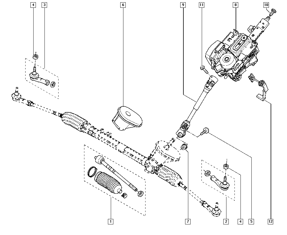 RENAULT 7701475841 - Rotule de direction intérieure, barre de connexion cwaw.fr