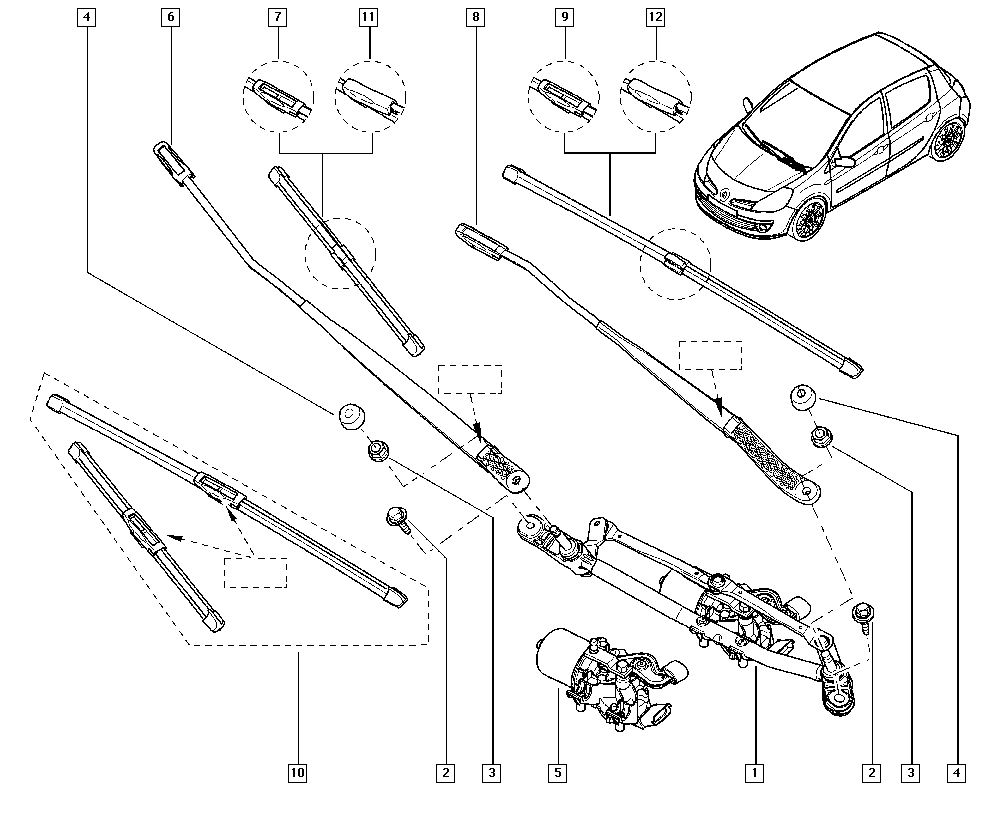 RENAULT 288905755R - Balai d'essuie-glace cwaw.fr