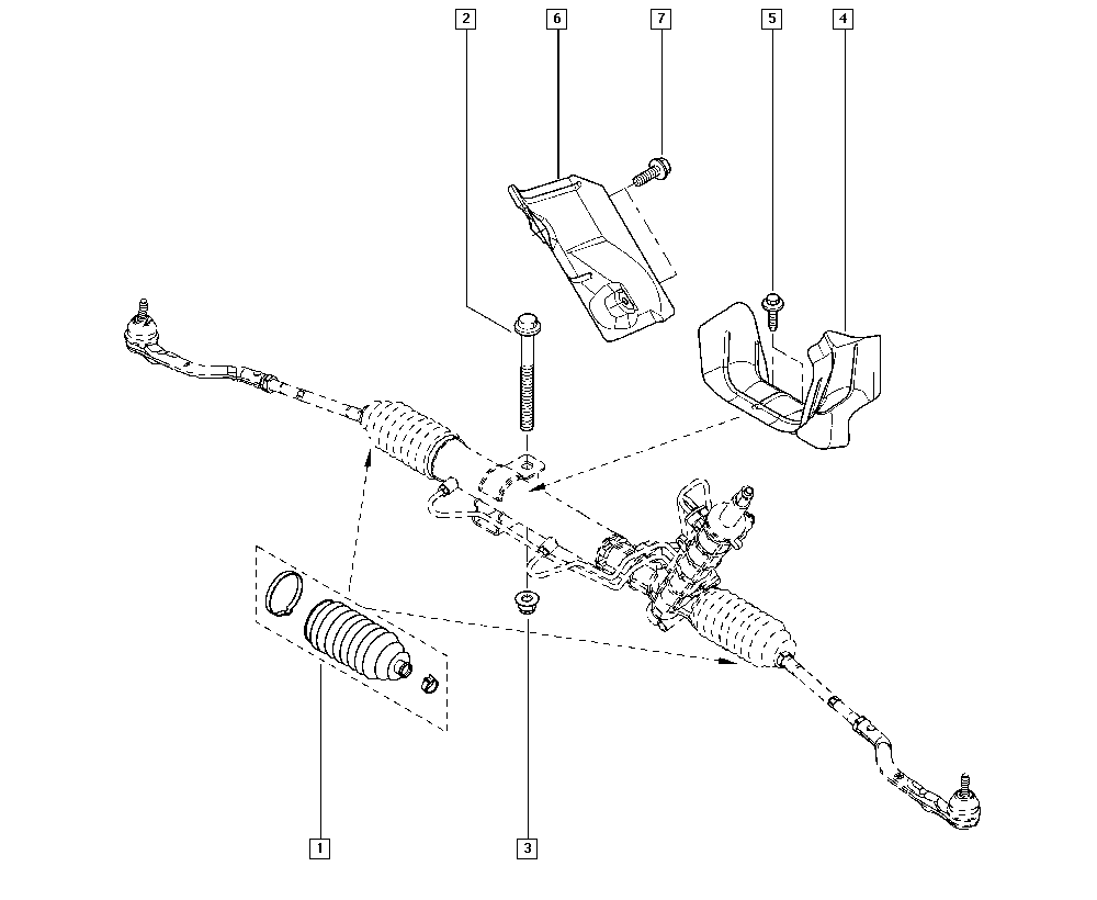 NISSAN 77014-73334 - Jeu de joints-soufflets, direction cwaw.fr