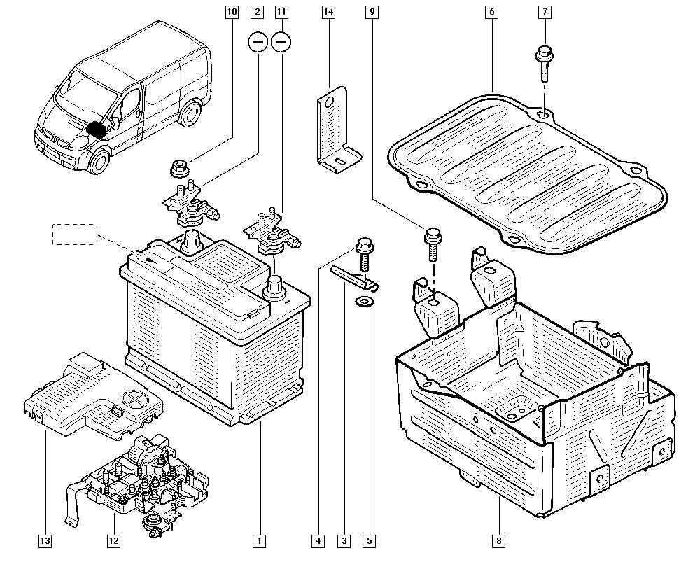 RENAULT 7711419086 - Batterie de démarrage cwaw.fr