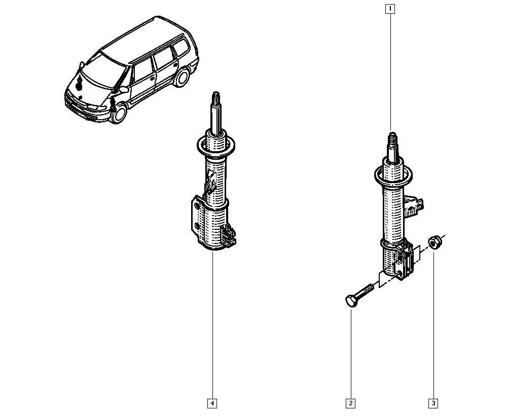 RENAULT 60 25 303 091 - Amortisseur cwaw.fr