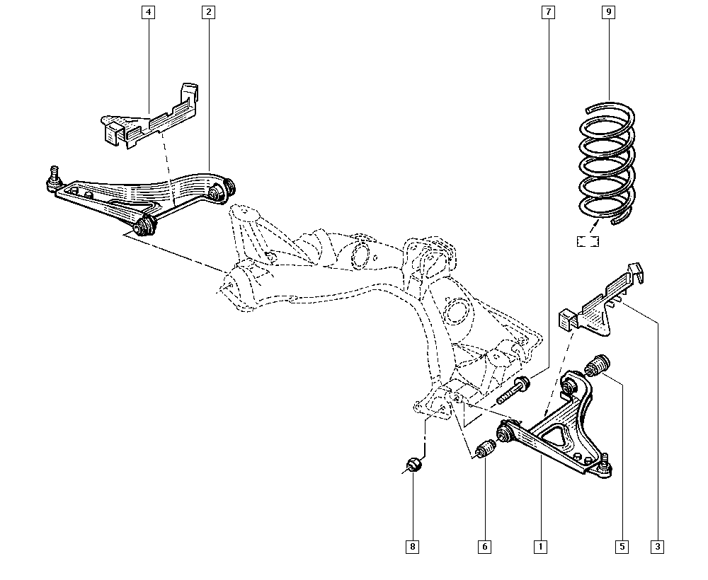 RENAULT 82 00 737 125 - Bras de liaison, suspension de roue cwaw.fr