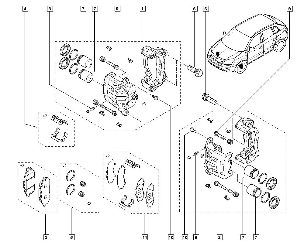 NISSAN 41001JY00A - Étrier de frein cwaw.fr