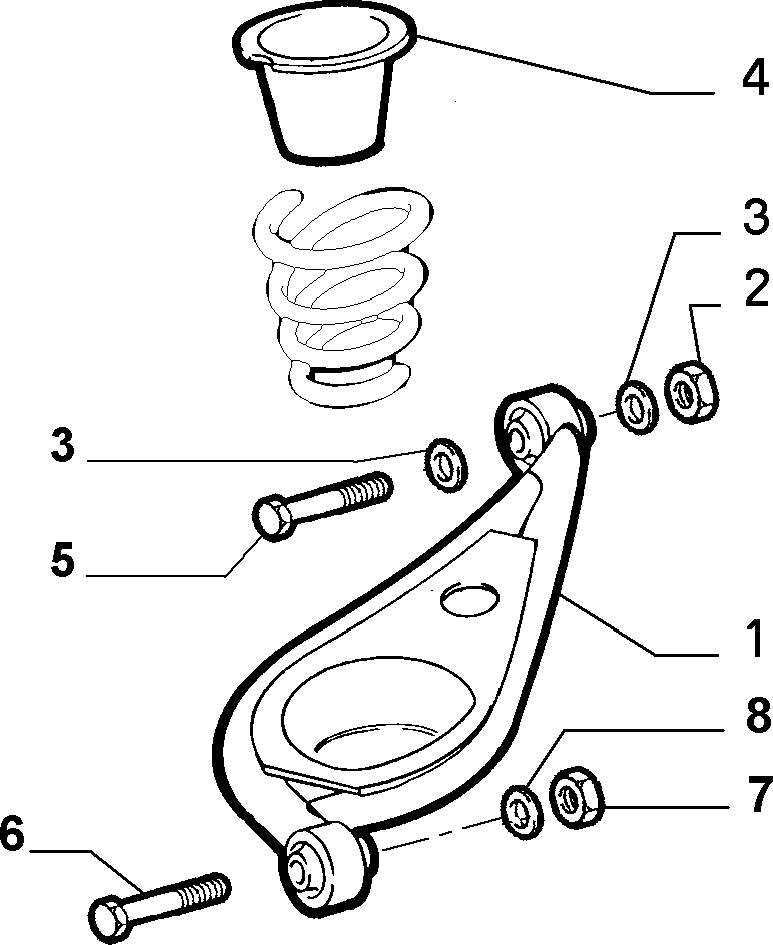 Lancia 7719062 - Kit d'assemblage, bras de liaison cwaw.fr