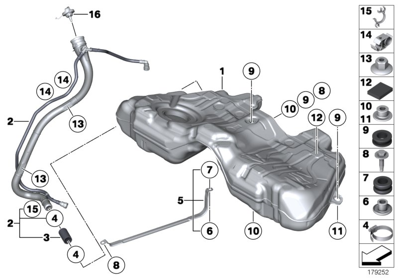 BMW 16 11 7 482 902 - Bouchon, réservoir de carburant cwaw.fr