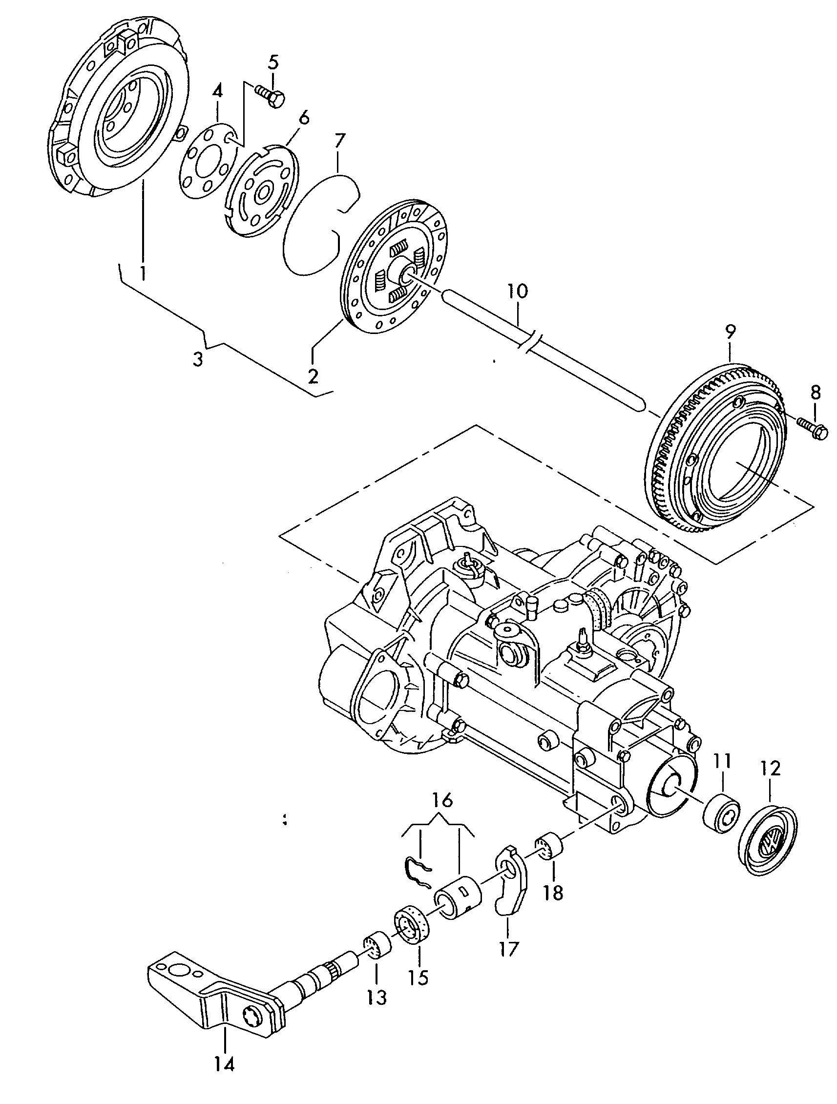 VAG 038 141 025 L - Kit d'embrayage cwaw.fr