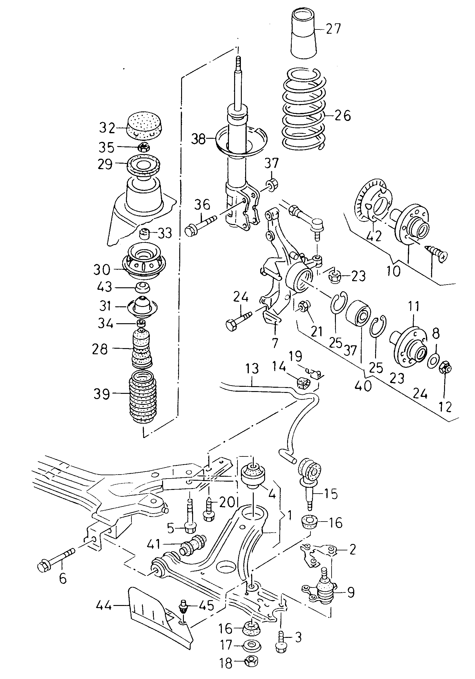 VW/SEAT N  10207804 - Jambe de suspension cwaw.fr