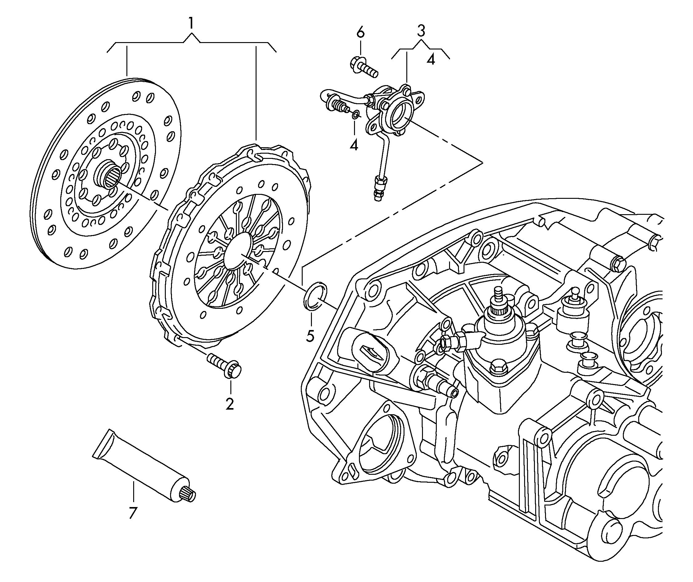 Seat 0A5 141 671 E - Butée hydraulique, embrayage cwaw.fr