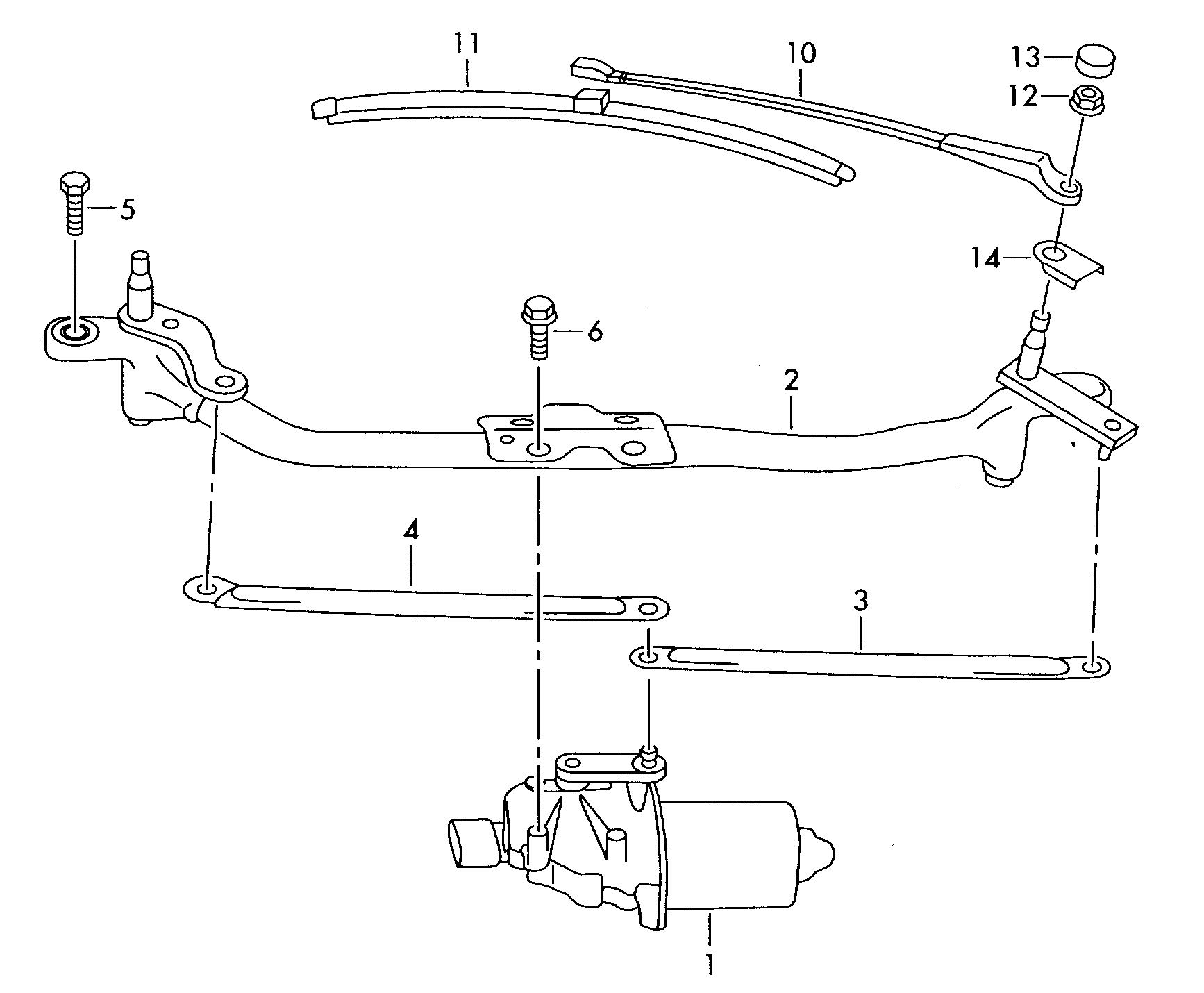 VAG 5J1 955 425 B - Balai d'essuie-glace cwaw.fr