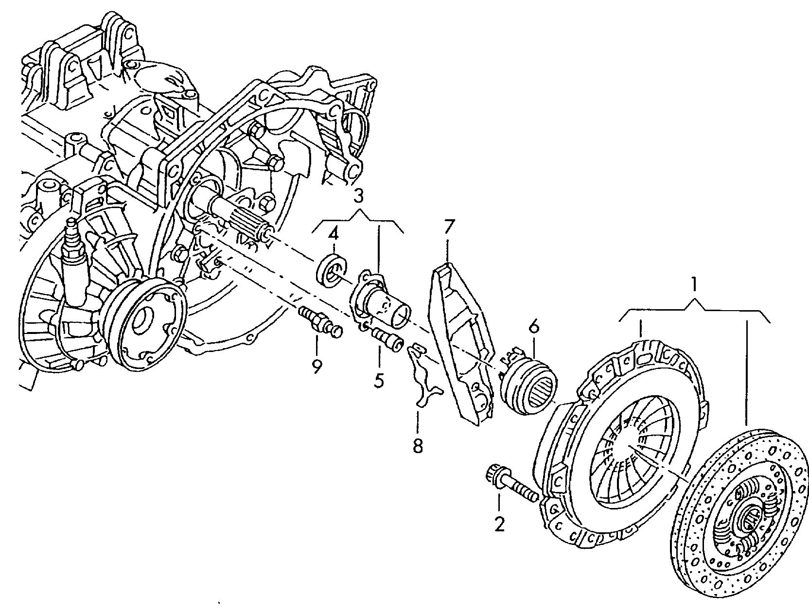 VAG 038 141 025 N - Mécanisme d'embrayage cwaw.fr