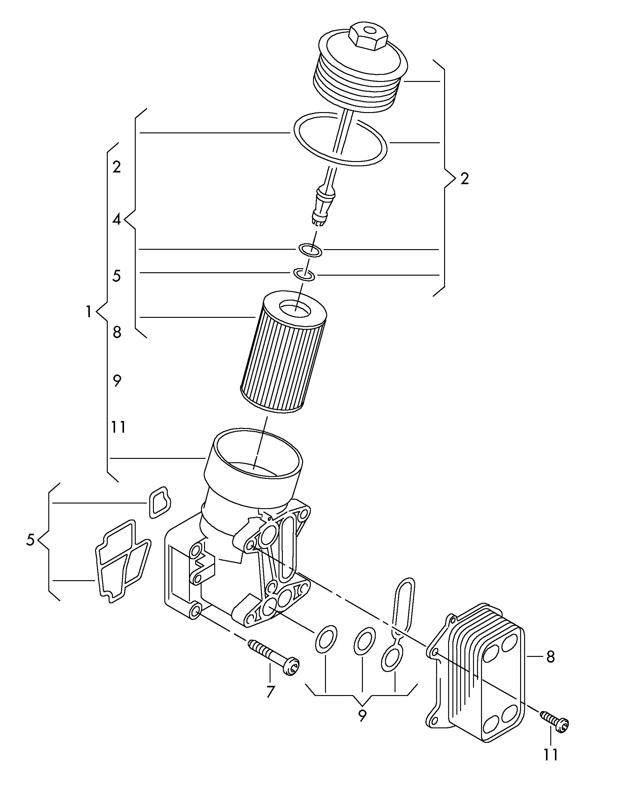 AUDI 03L 117 021 C - Radiateur d'huile cwaw.fr