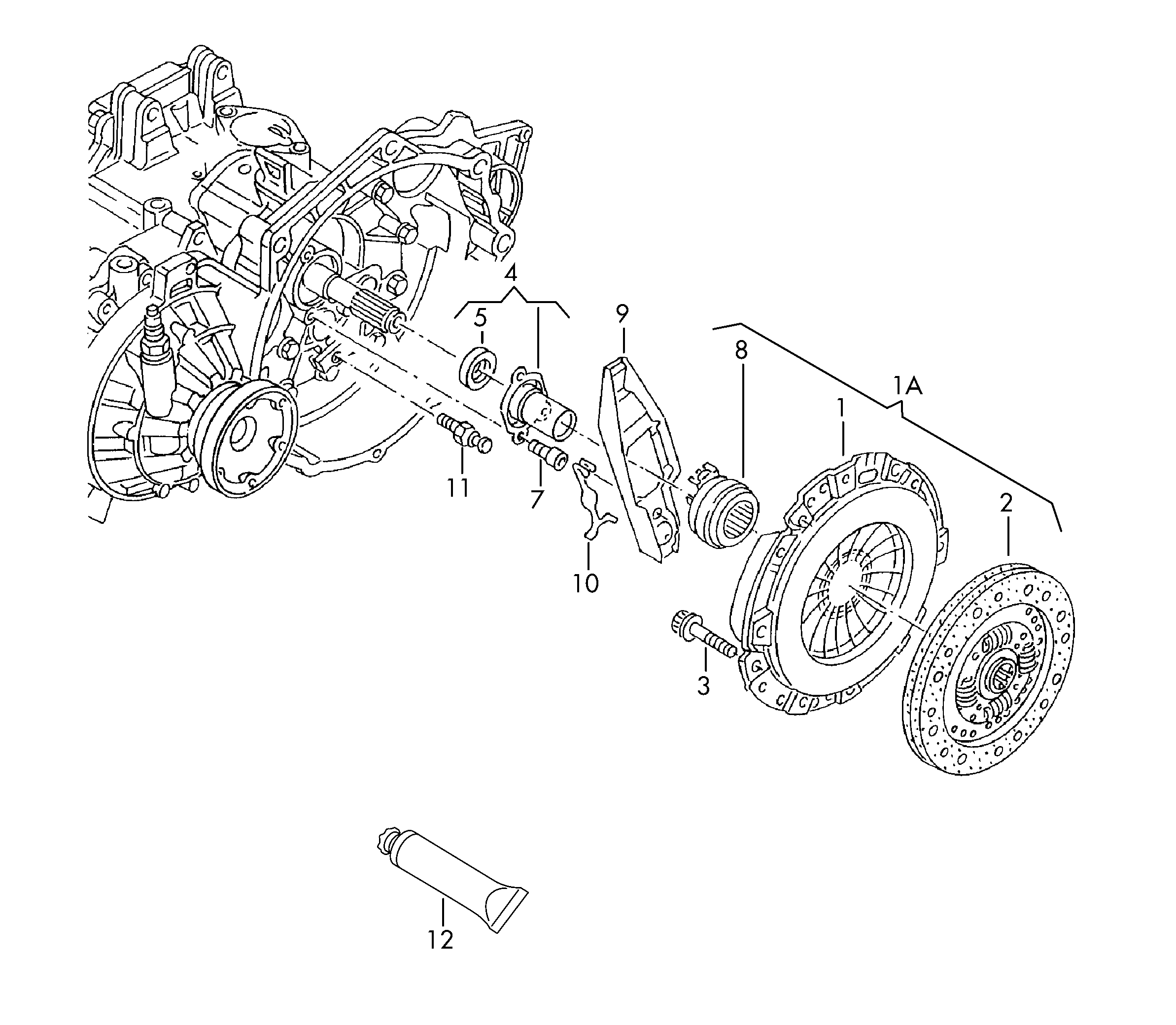 Skoda 045 141 025 AX - Mécanisme d'embrayage cwaw.fr