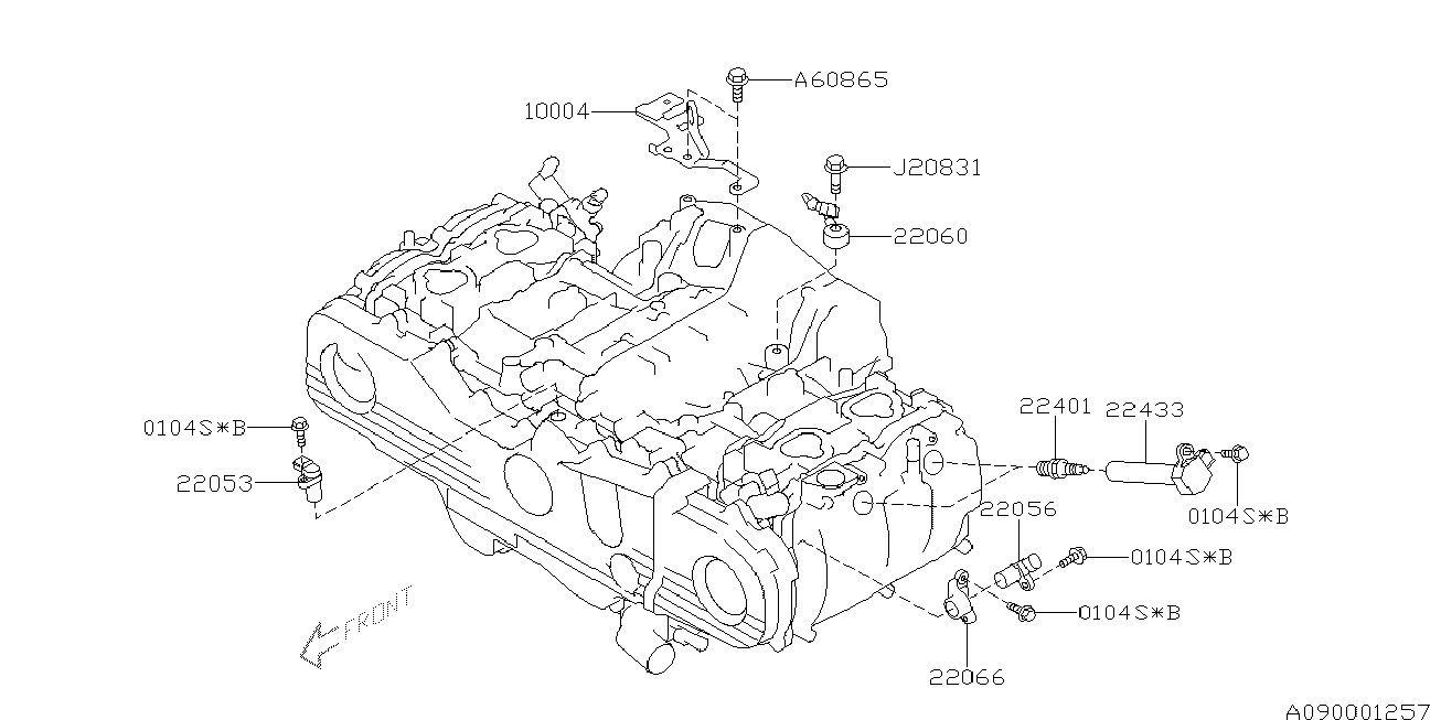 Subaru 22401-AA730 - Bougie d'allumage cwaw.fr