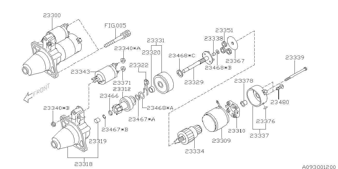 Subaru 23343AA230 - SWITCH ASSEMBLY-MAGNETIC,STARTER cwaw.fr