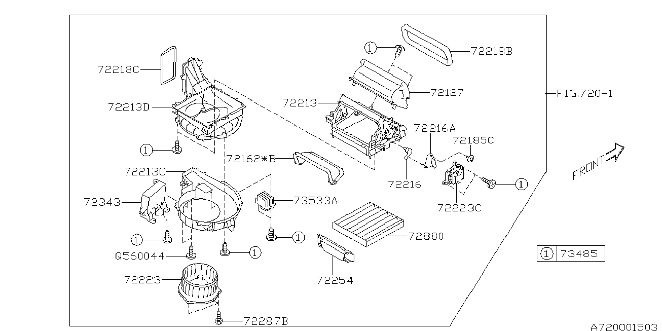 Subaru 72880AL000 - Filtre, air de l'habitacle cwaw.fr