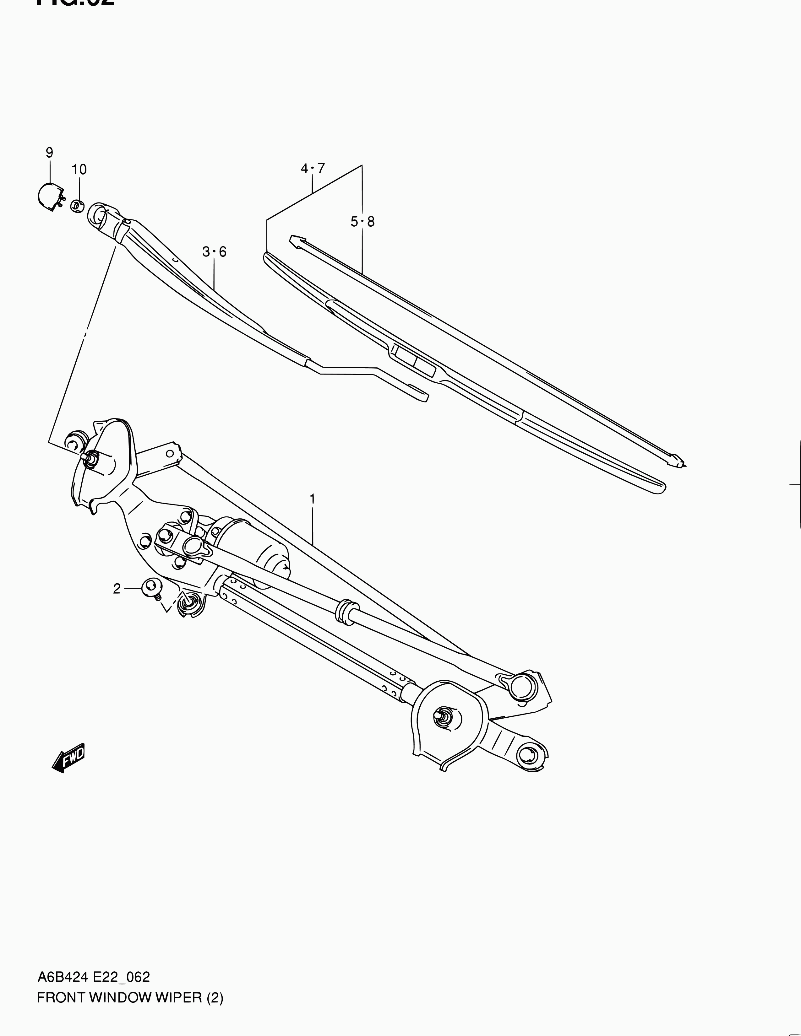 Suzuki 38340-57L10 - Balai d'essuie-glace cwaw.fr