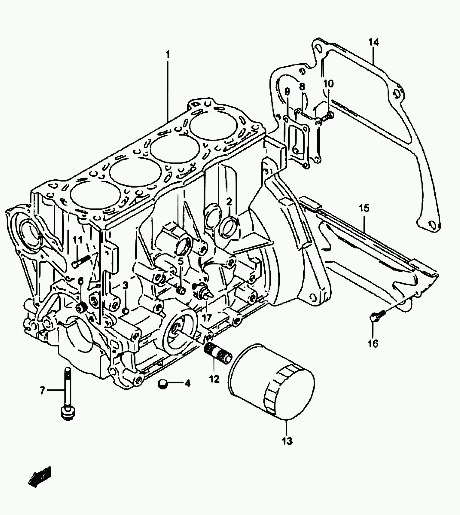 Subaru 16510-61A20 - Filtre à huile cwaw.fr