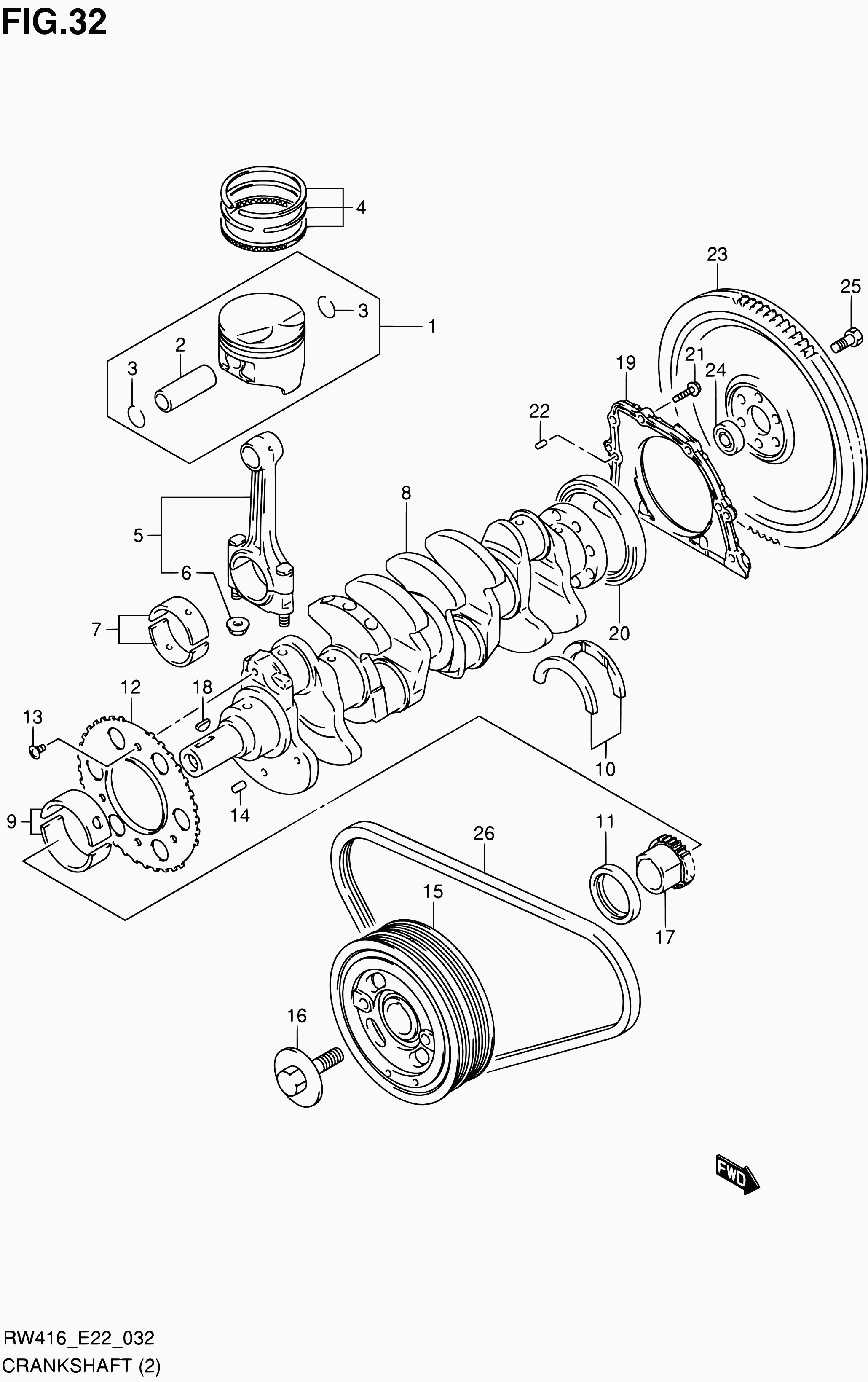 Suzuki 17521-64J00 - Courroie trapézoïdale à nervures cwaw.fr