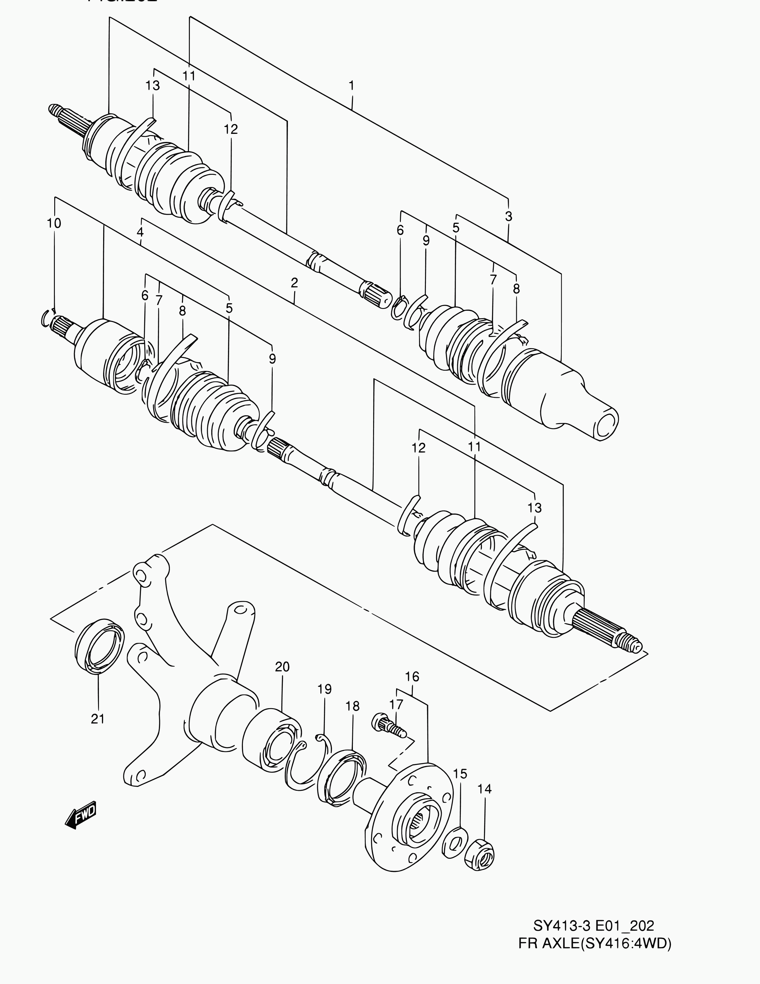 Suzuki 44118-60G61 - Kit de plaquettes de frein, frein à disque cwaw.fr