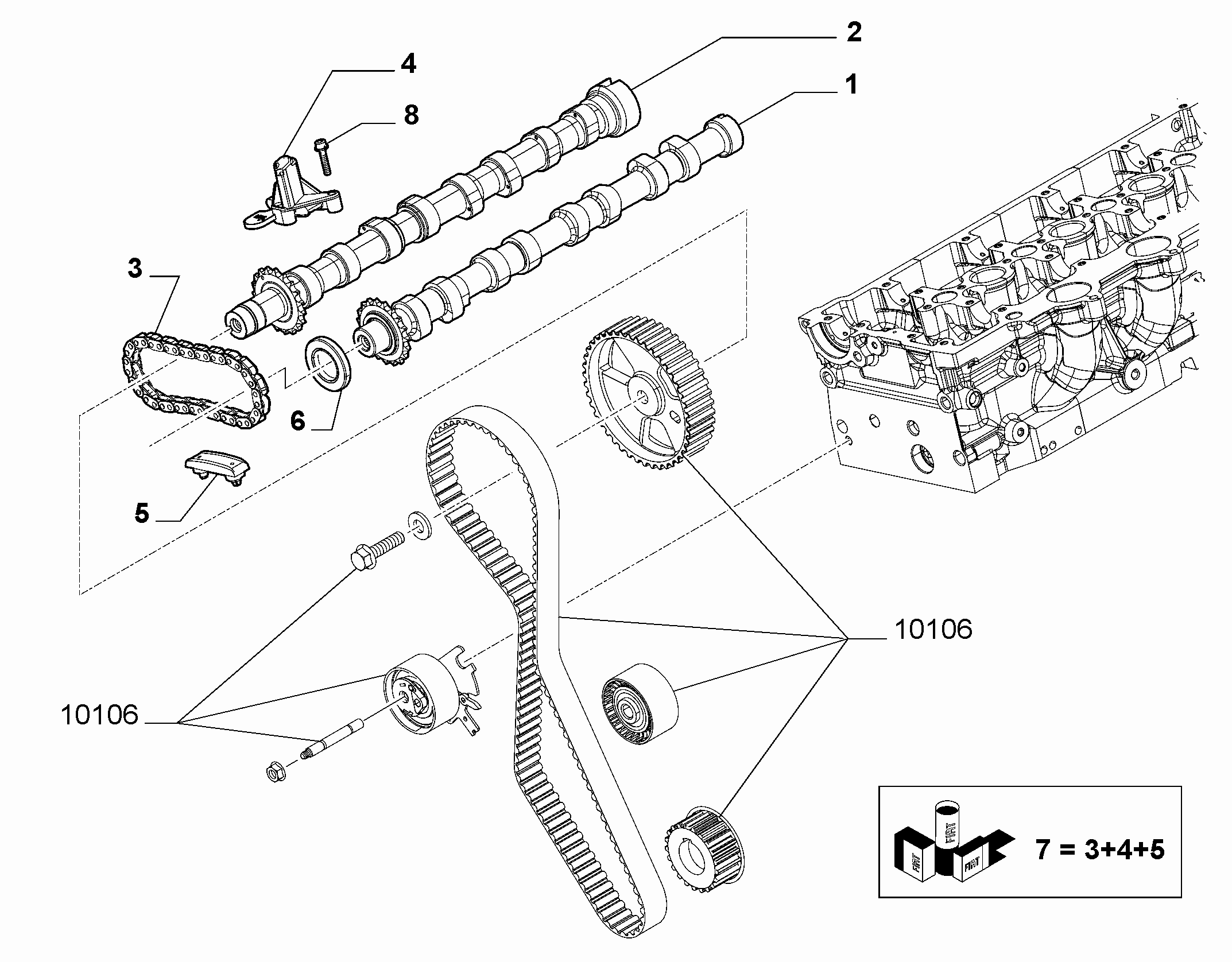 PEUGEOT 9464474289 - Kit de distribution par chaîne cwaw.fr