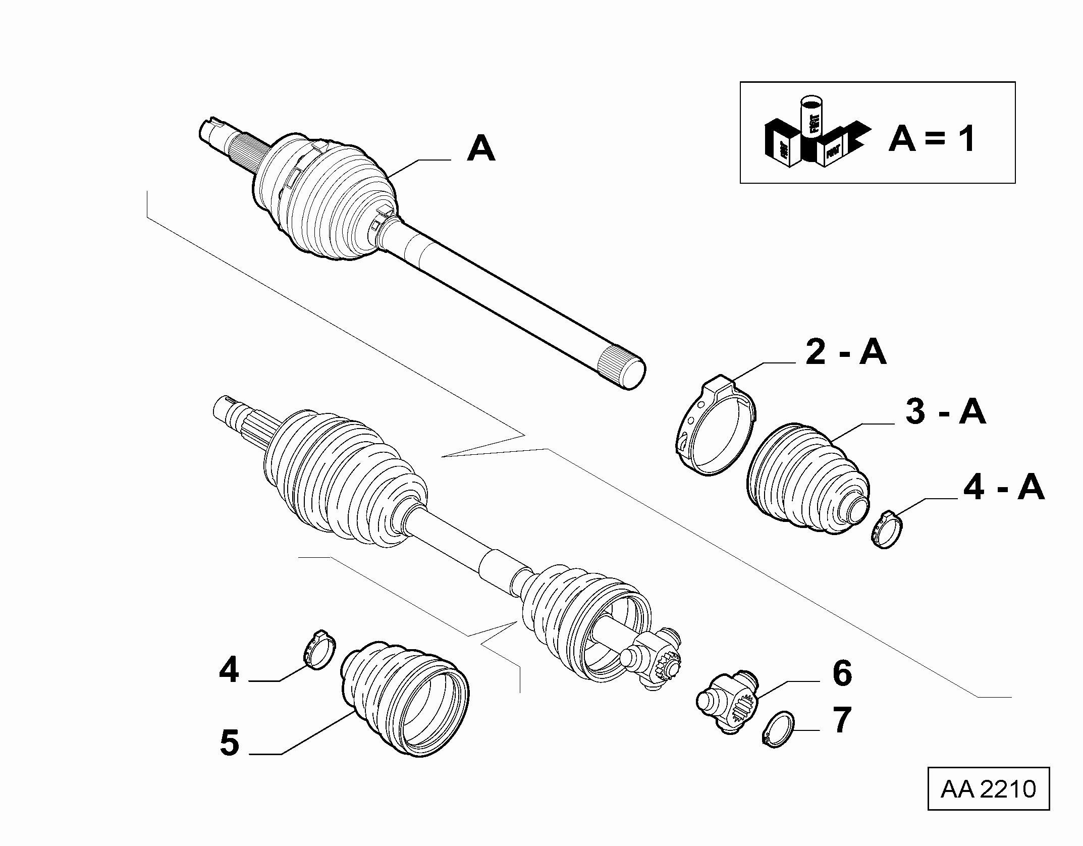 Opel 46308465 - Joint-soufflet, arbre de commande cwaw.fr