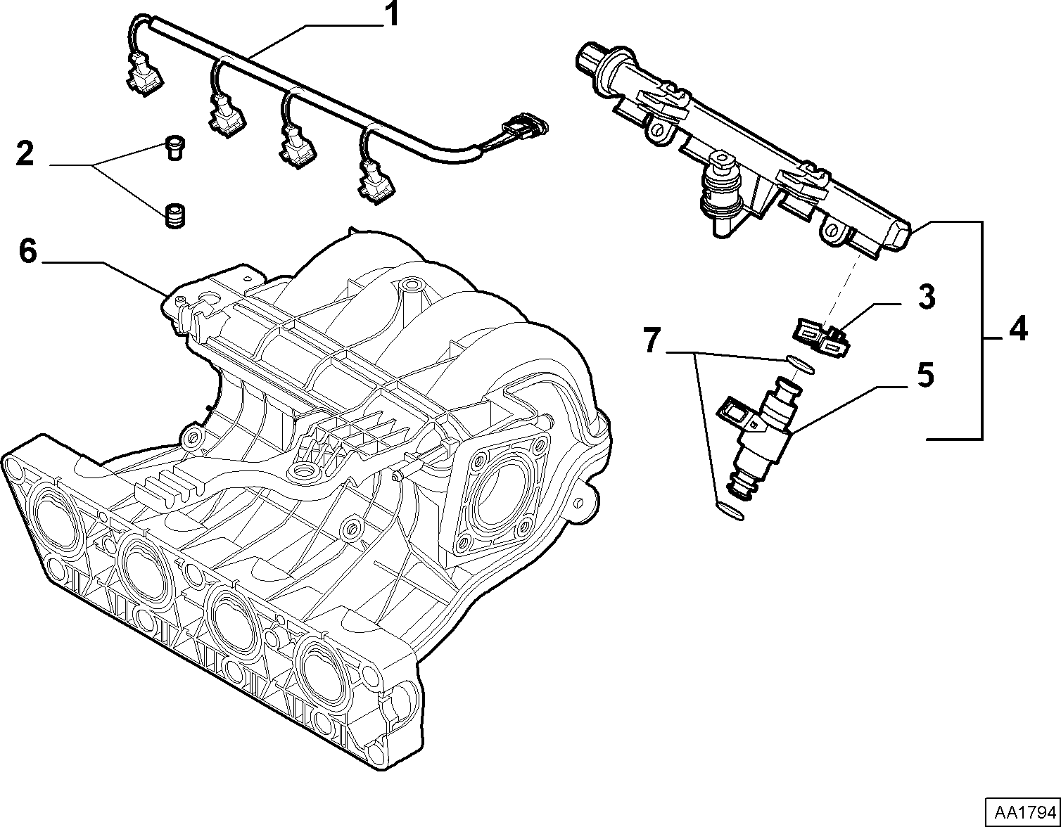 FORD 7083082 - Bague d'étanchéité, injecteur cwaw.fr