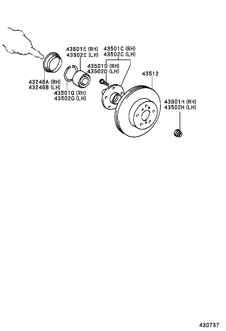 TOYOTA 90520-77001 - Kit de roulements de roue cwaw.fr