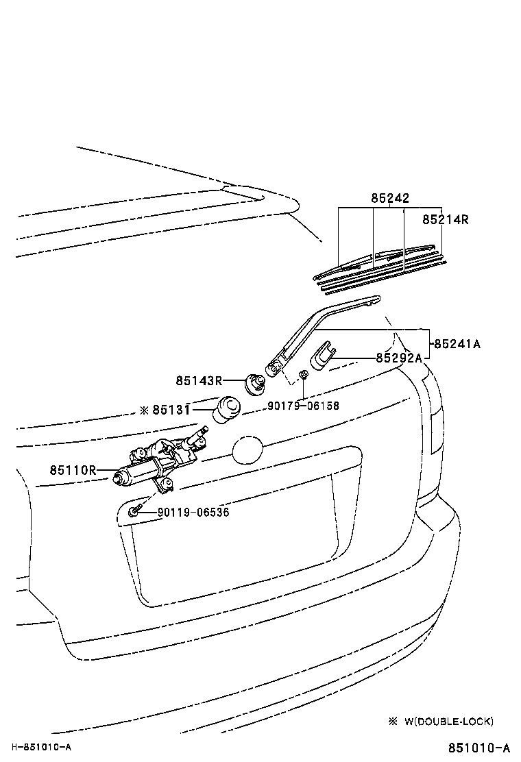 LEXUS 85242-02020 - Balai d'essuie-glace cwaw.fr