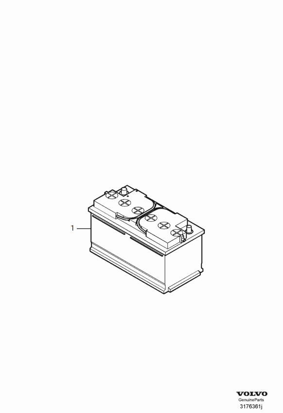 Volvo 30659798 - Batterie de démarrage cwaw.fr