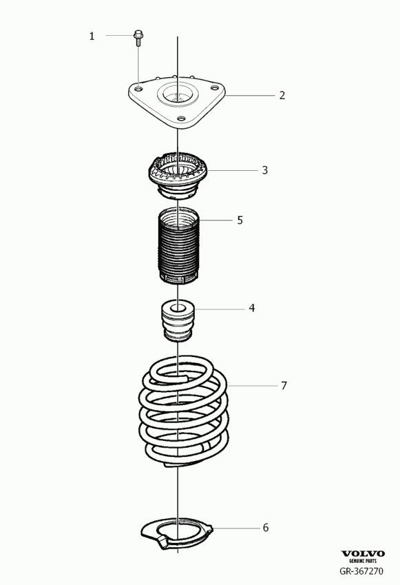 Volvo 30666842 - Kit de protection contre la poussière, amortisseur cwaw.fr