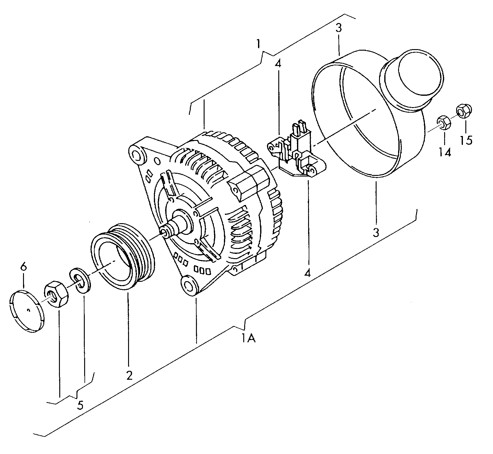 VAG 028903025G - Alternateur cwaw.fr