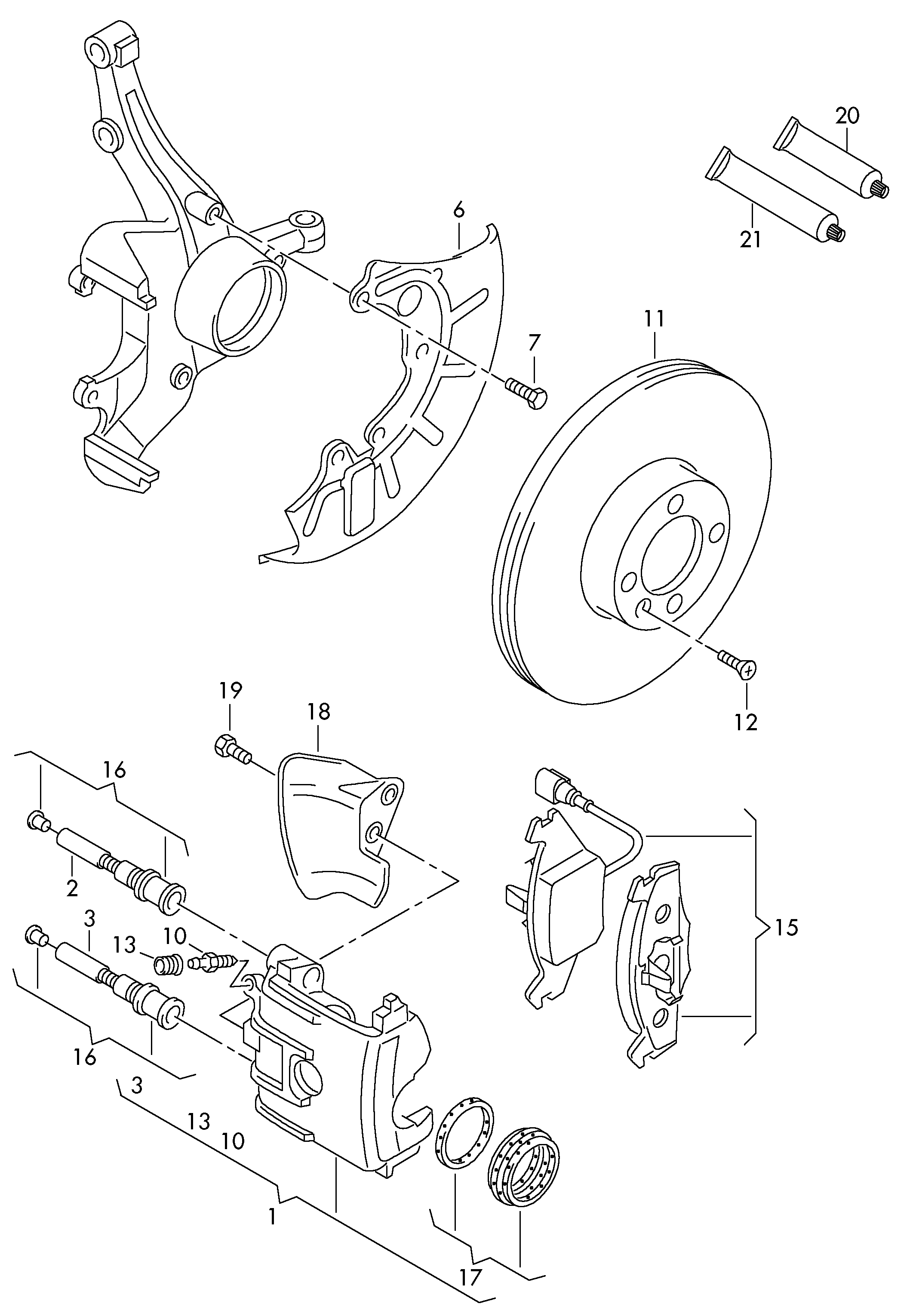 Seat 1K0 698 151 A - Kit de plaquettes de frein, frein à disque cwaw.fr