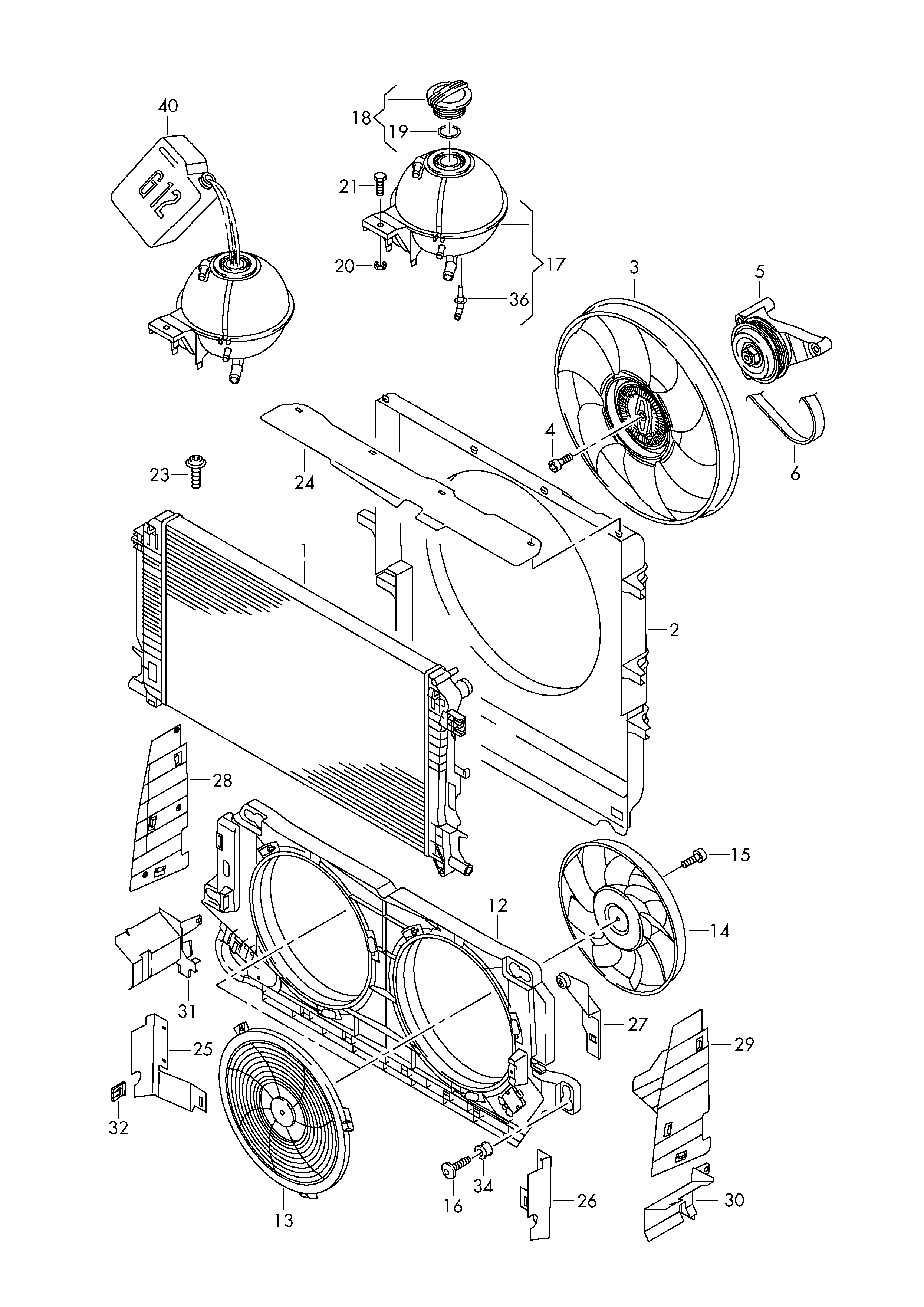 VW 2E0121407 - Vase d'expansion, liquide de refroidissement cwaw.fr