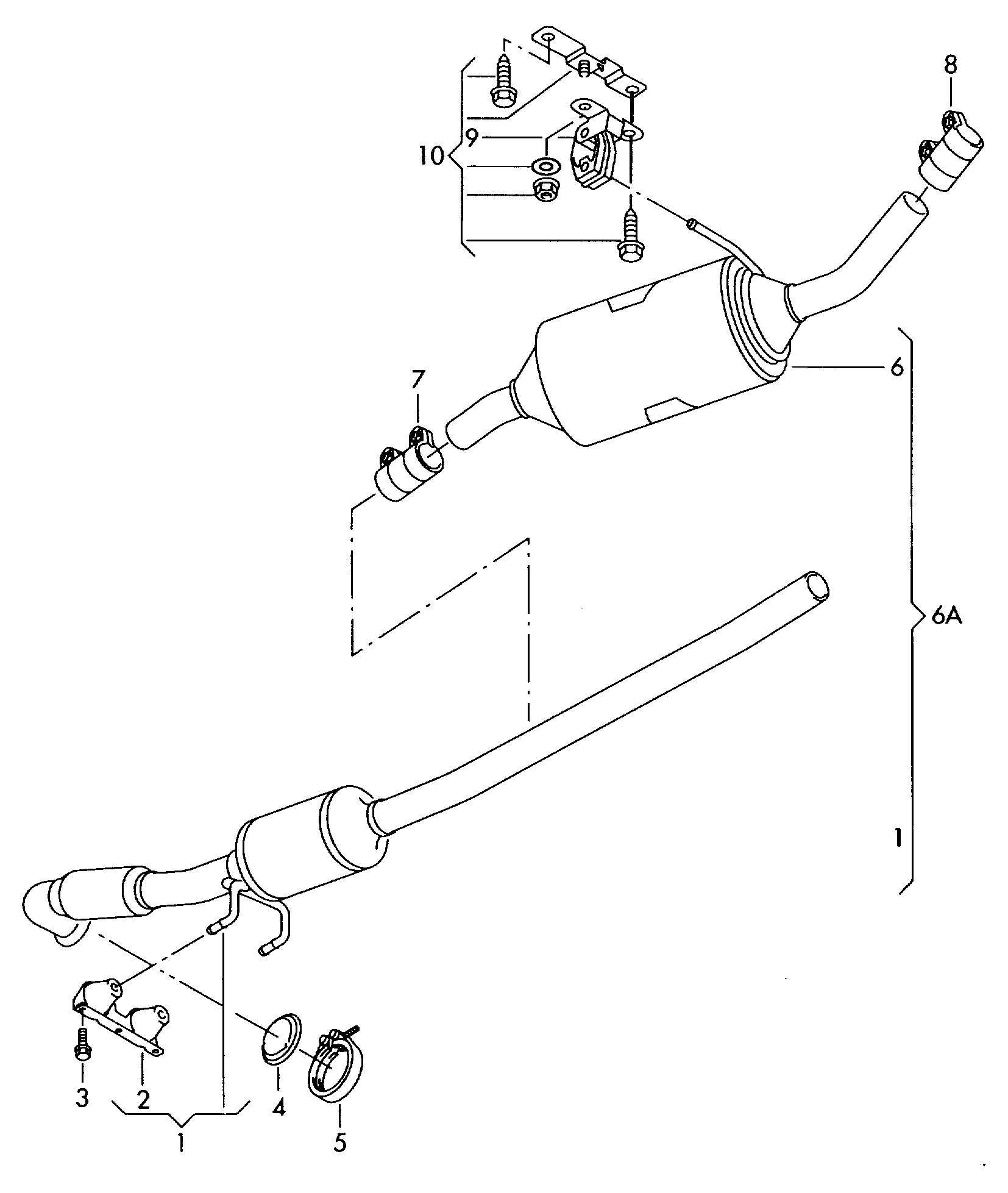 VAG 7H0.254.800 B - Lot de rattrapage, filtre à particules / à suie cwaw.fr