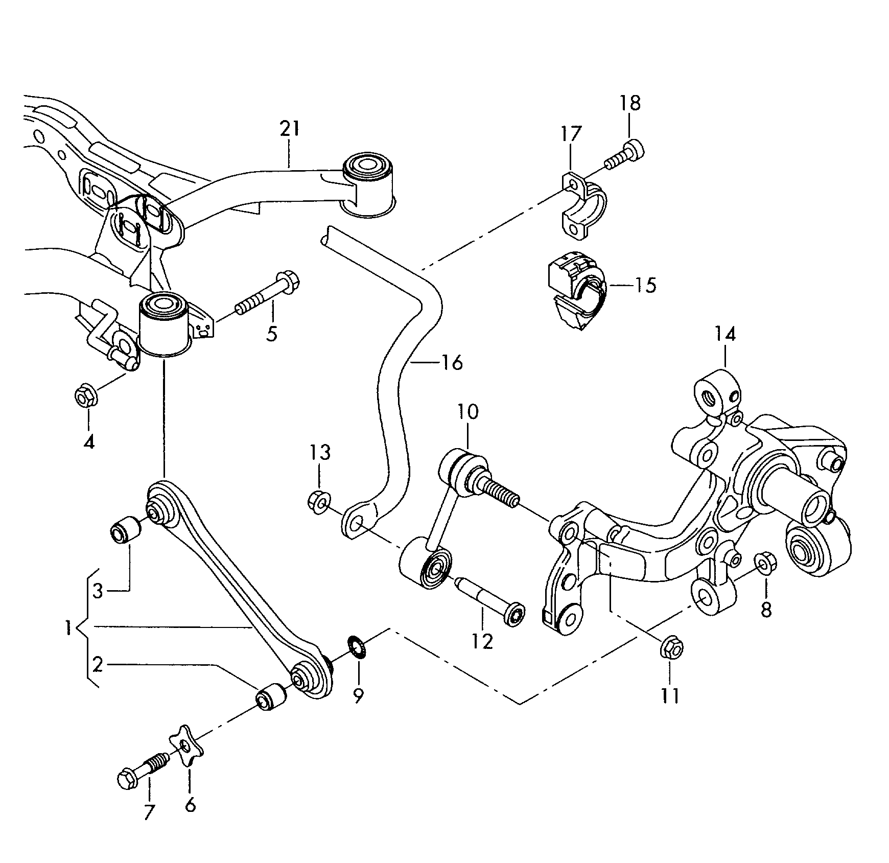 Seat 7N0501529 - Bras de liaison, suspension de roue cwaw.fr