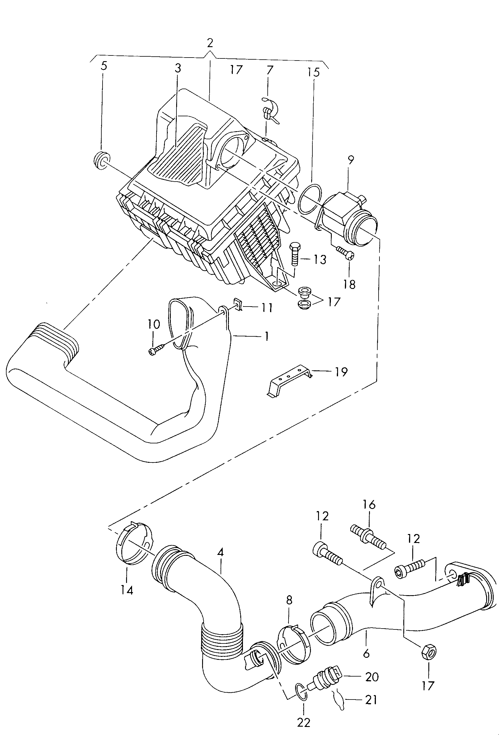 Skoda 038 906 461 - Débitmètre de masse d'air cwaw.fr