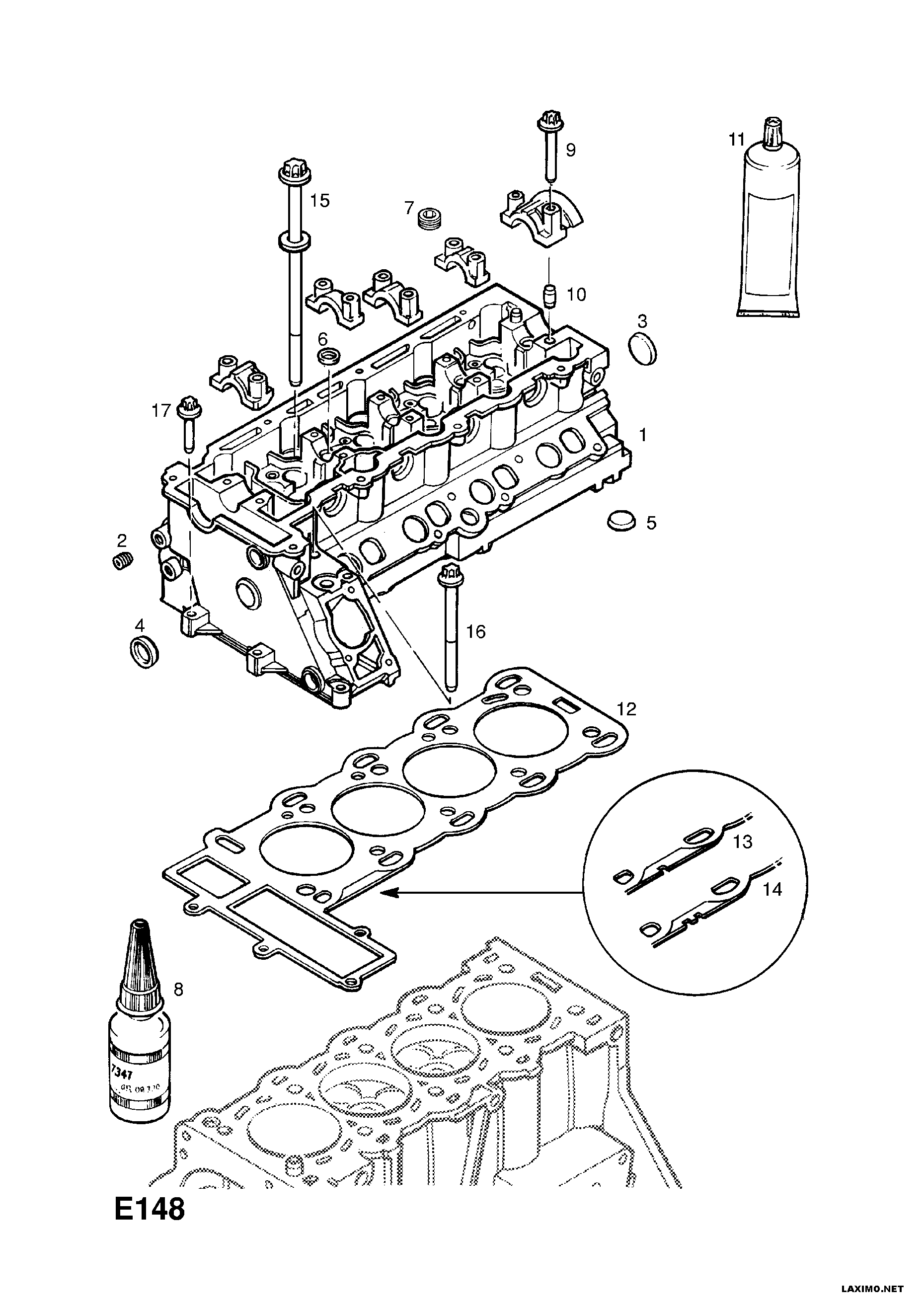 Opel 56 07 421 - Joint d'étanchéité, culasse cwaw.fr